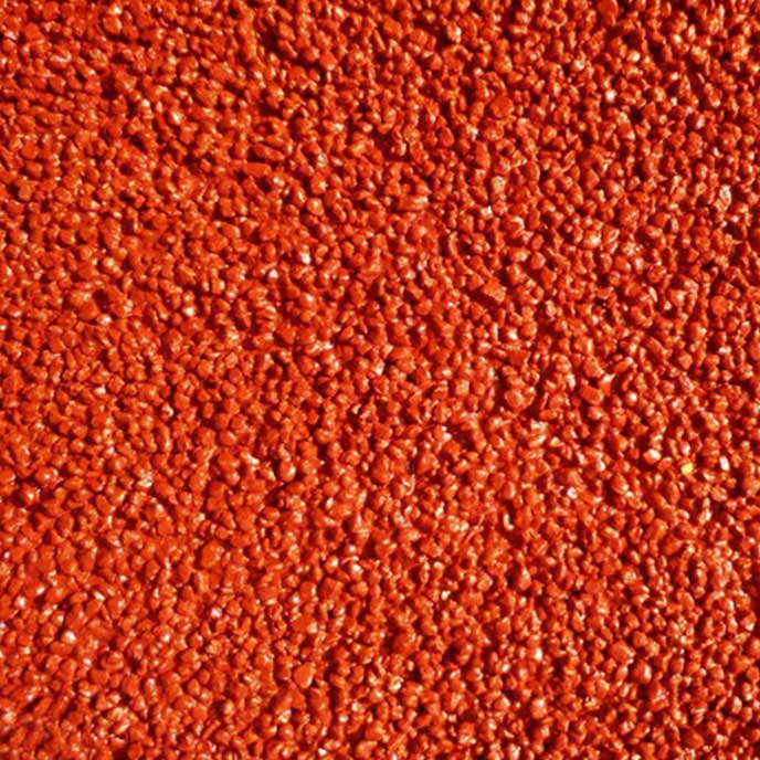 大红陶瓷颗粒防滑地面